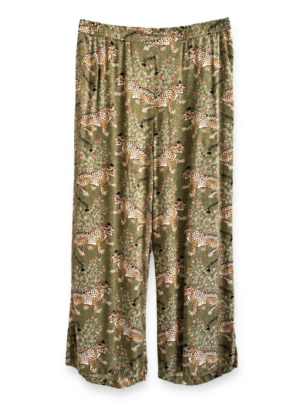 PRINTFRESH BAGHEERA CROPPED PAJAMA PANTS SZ M TALL - Picture 2 of 5